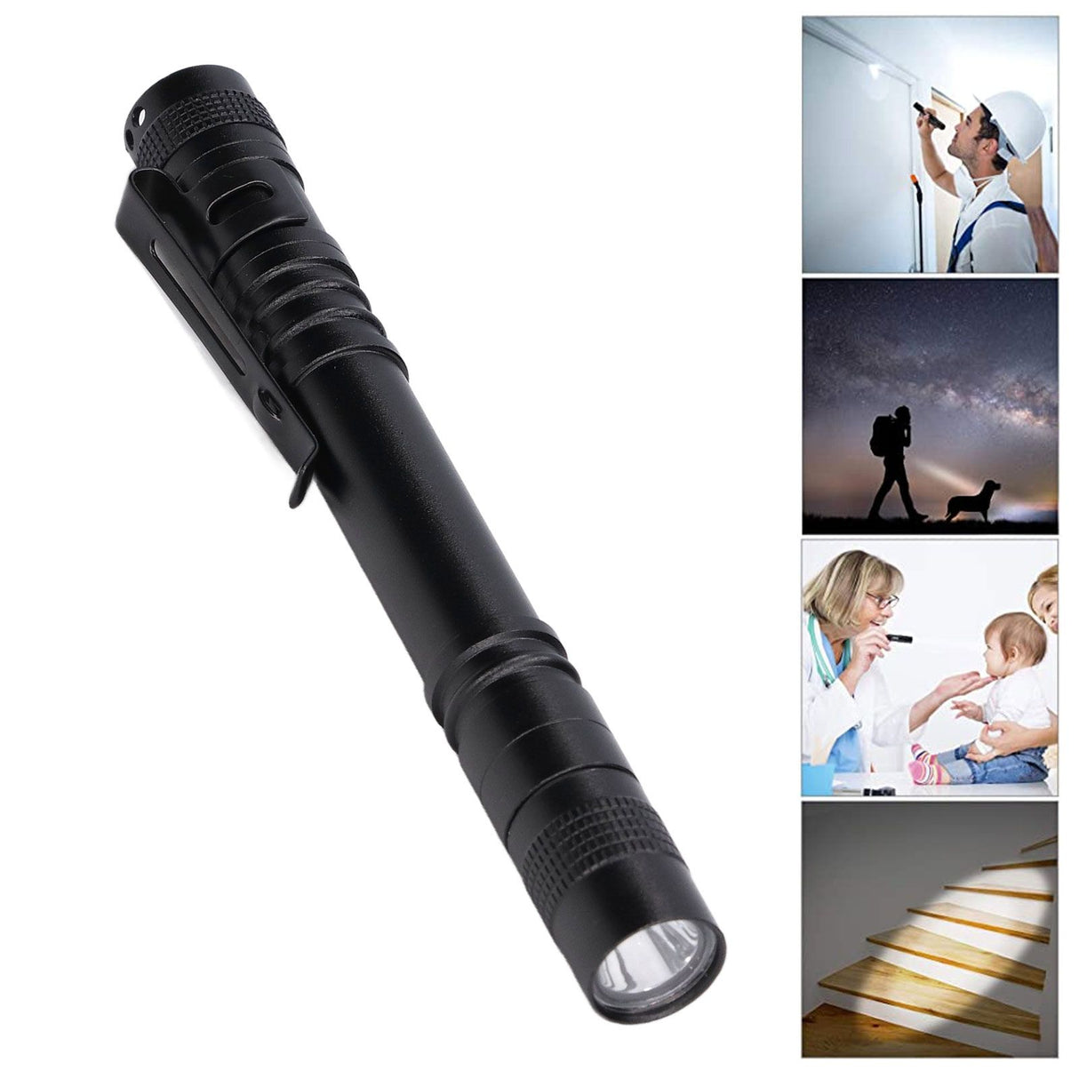 Super Mini LED Flashlight High Lm Handheld Pen Light for Camping Outdoor Emergency Everyday Flashlights
