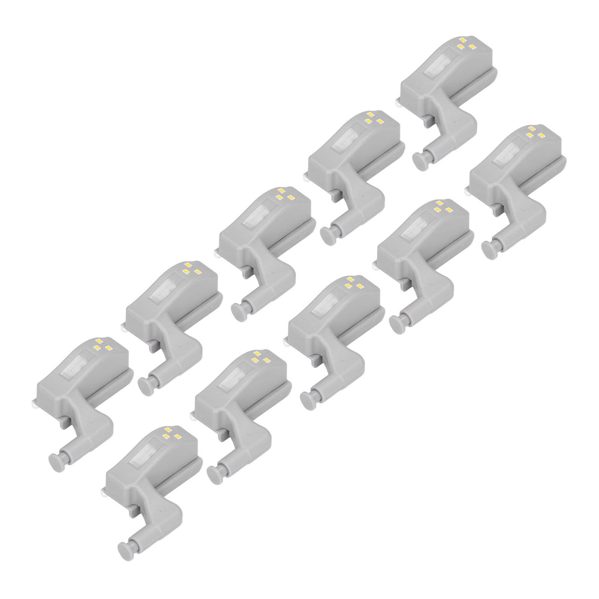 10pcs LED Cabinet Inner Hinge Sensor Light Bedroom Closet Wardrobe Cupboard Night Light