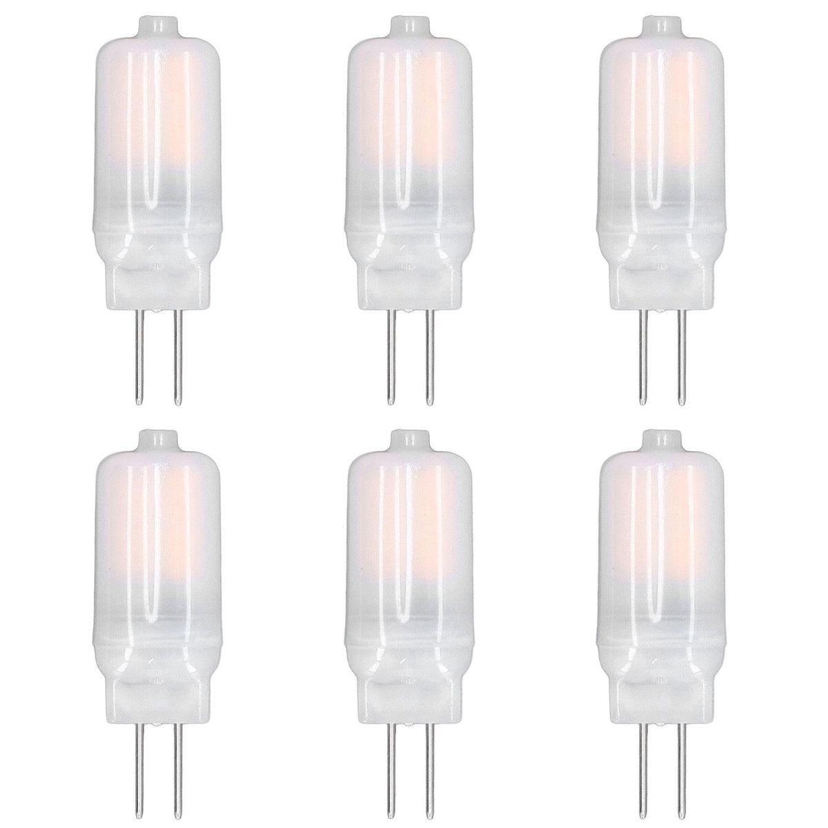 6pcs G4 LED Bulb 12V 360° Luminescence 360° Heat Dissipation Low Power Consumption General Standard Interface Bulbs 3WWarm White