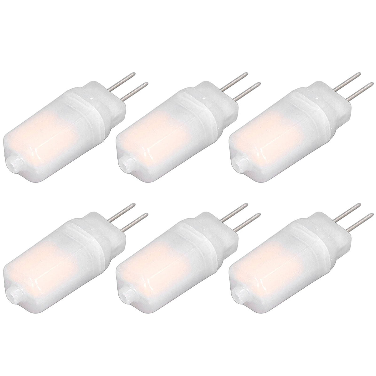 6pcs G4 LED Bulb 12V 360° Luminescence 360° Heat Dissipation Low Power Consumption General Standard Interface Bulbs 3WWarm White