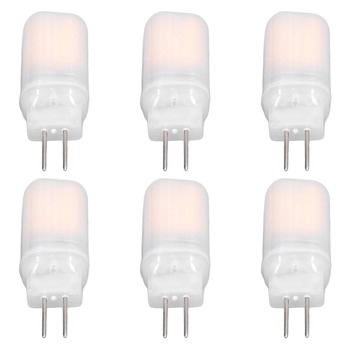 6pcs G4 LED Bulb 12V 360° Luminescence 360° Heat Dissipation Low Power Consumption General Standard Interface Bulbs 3WWarm White