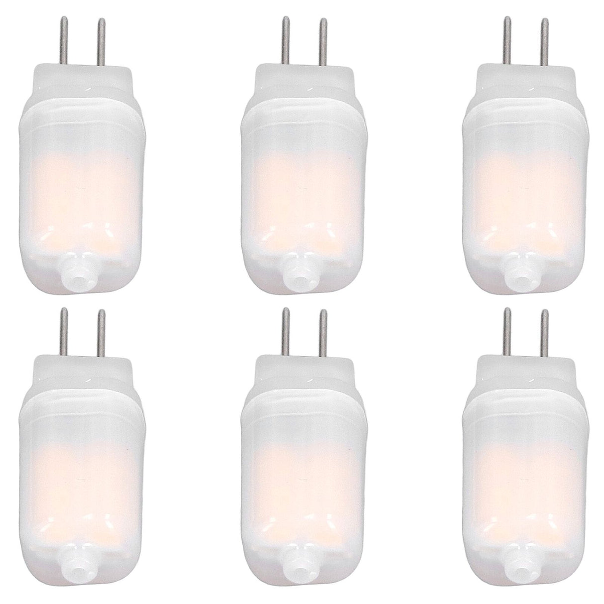 6pcs G4 LED Bulb 12V 360° Luminescence 360° Heat Dissipation Low Power Consumption General Standard Interface Bulbs 3WWarm White