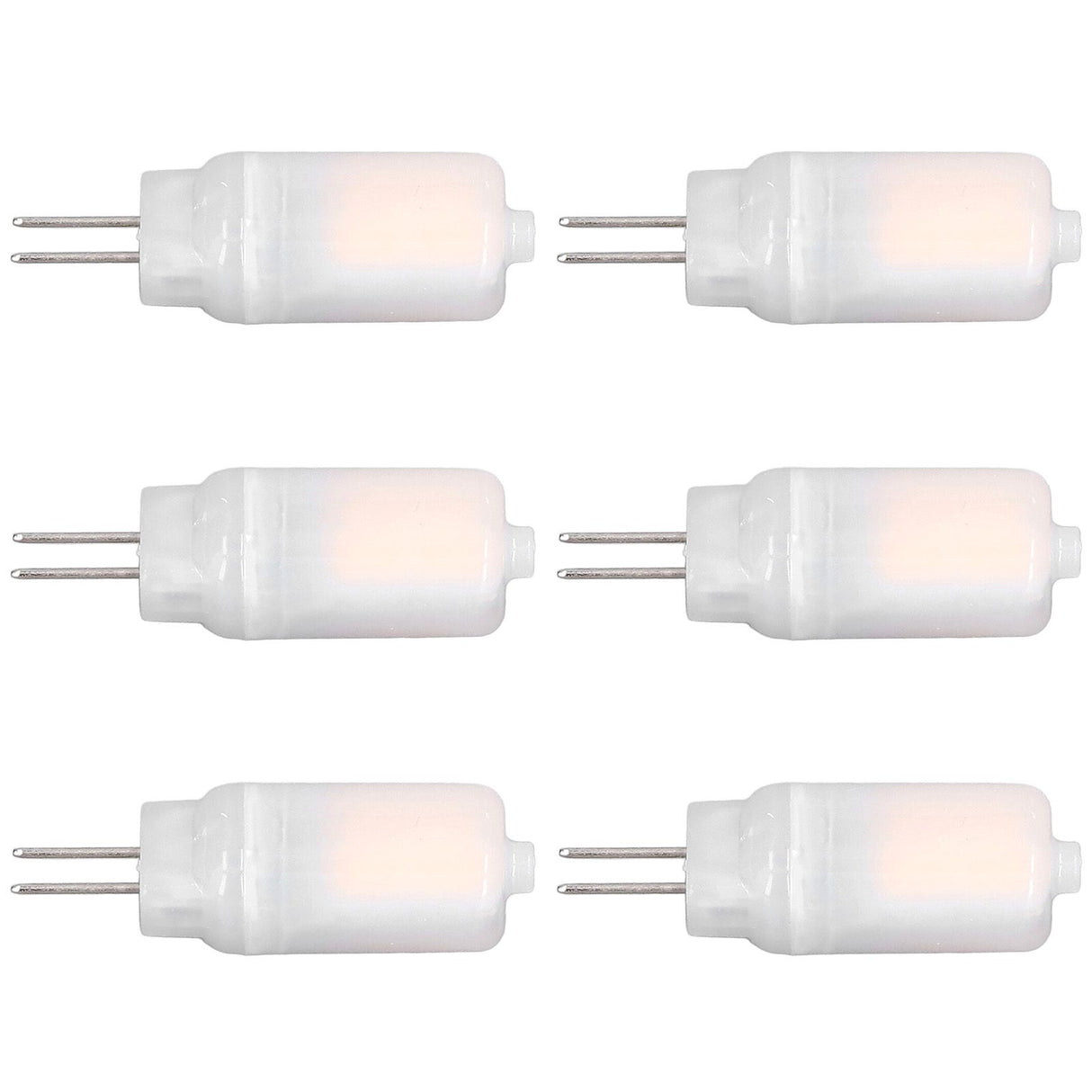 6pcs G4 LED Bulb 12V 360° Luminescence 360° Heat Dissipation Low Power Consumption General Standard Interface Bulbs 3WWarm White