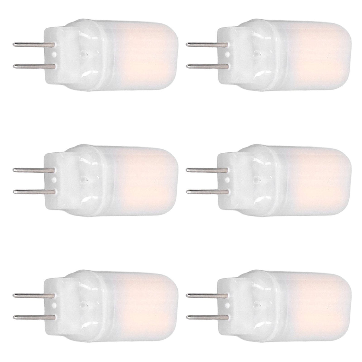 6pcs G4 LED Bulb 12V 360° Luminescence 360° Heat Dissipation Low Power Consumption General Standard Interface Bulbs 3WWarm White