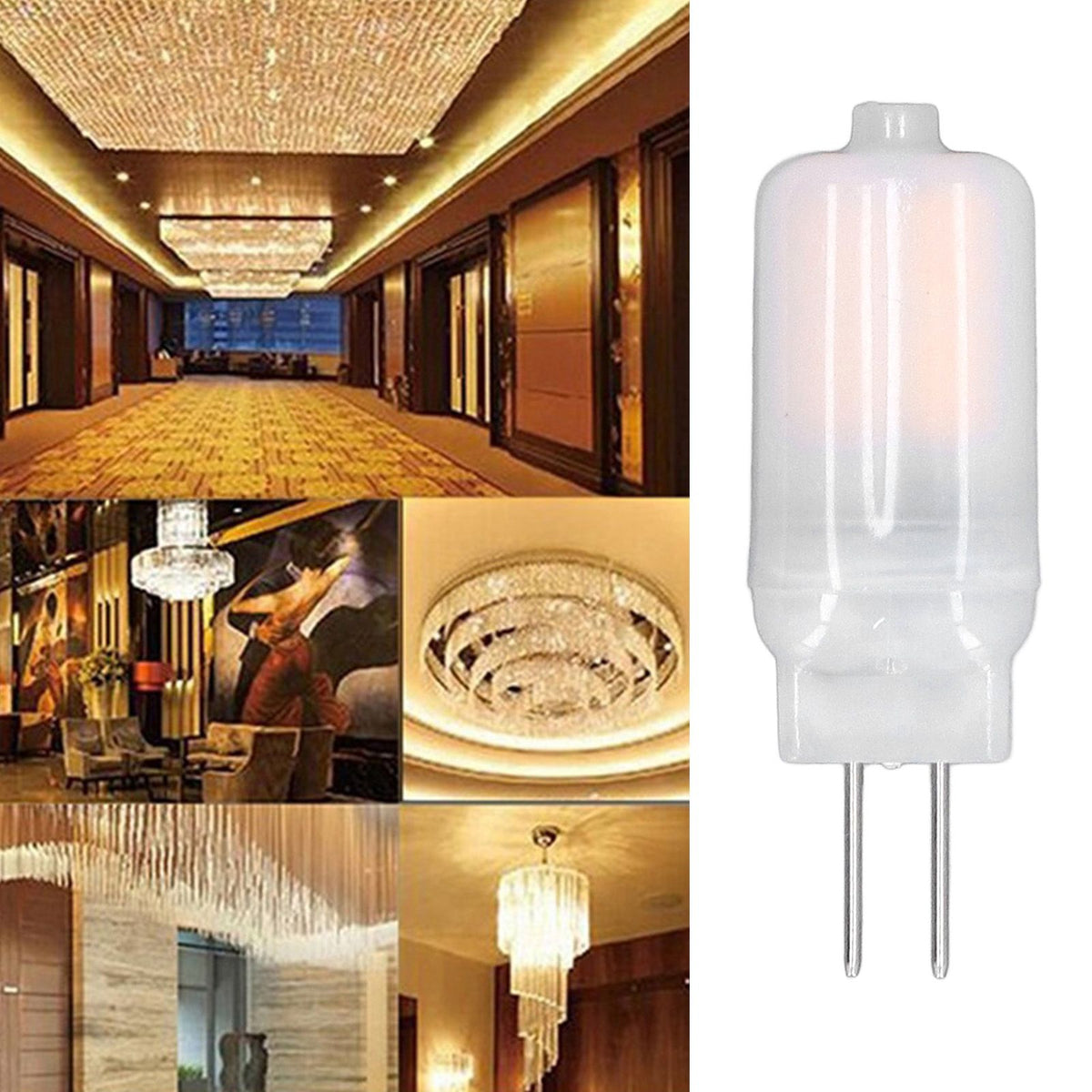 6pcs G4 LED Bulb 12V 360° Luminescence 360° Heat Dissipation Low Power Consumption General Standard Interface Bulbs 3WWarm White