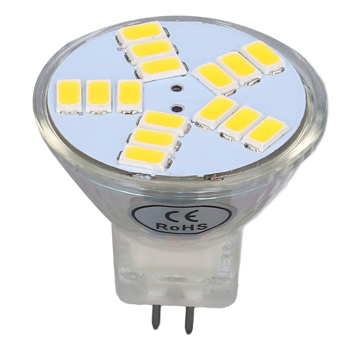 4Pcs MR11 LED Bulb 5W 500lm Bulb Replacement with 15 Beads Double Pin Base for Spotlight Landscape LampWarm White
