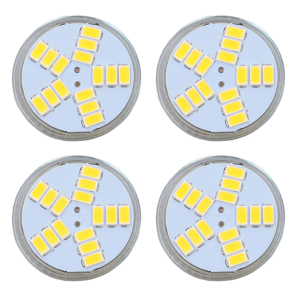 4Pcs MR11 LED Bulb 5W 500lm Bulb Replacement with 15 Beads Double Pin Base for Spotlight Landscape LampCold White