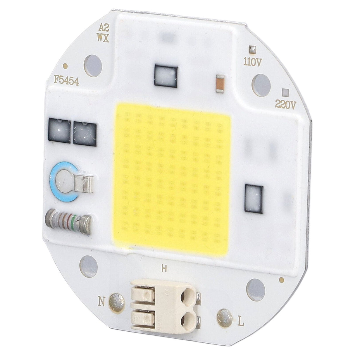 COB Lamp Bead High Power LED Chip High Brightness COB Light Emitter Drive Free for DIY Lighting 110V50W Cold White 5800K-6500K