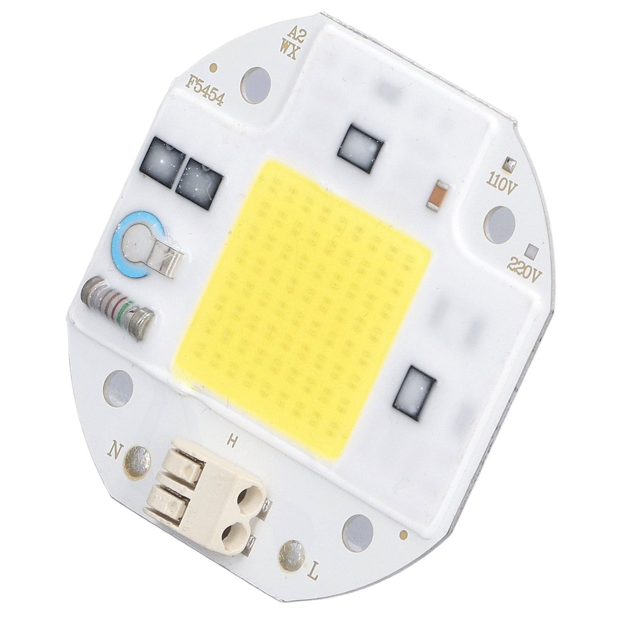 COB Lamp Bead High Power LED Chip High Brightness COB Light Emitter Drive Free for DIY Lighting 110V50W Cold White 5800K-6500K