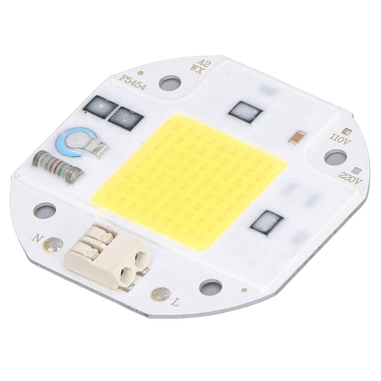 COB Lamp Bead High Power LED Chip High Brightness COB Light Emitter Drive Free for DIY Lighting 110V50W Cold White 5800K-6500K