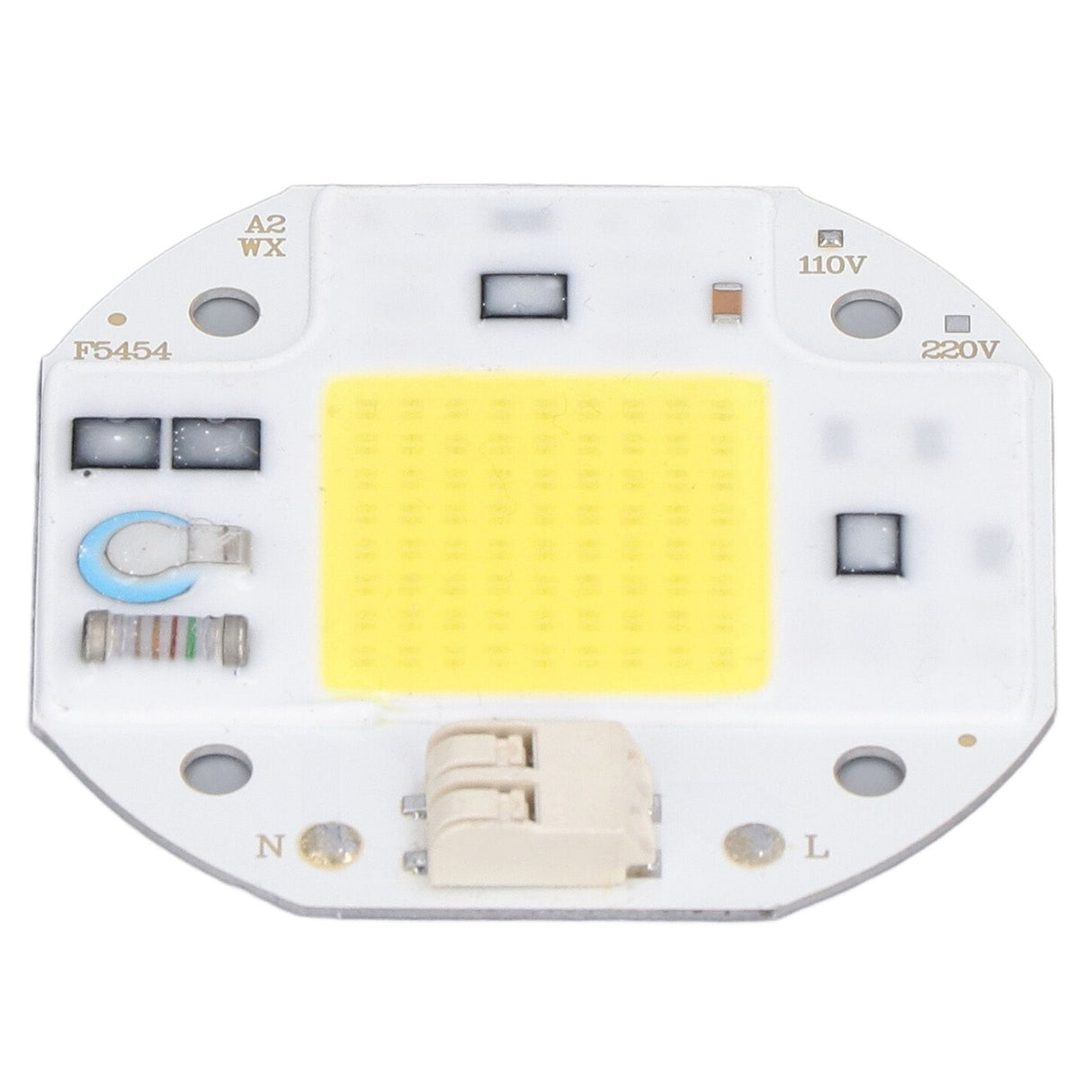 COB Lamp Bead High Power LED Chip High Brightness COB Light Emitter Drive Free for DIY Lighting 110V50W Cold White 5800K-6500K