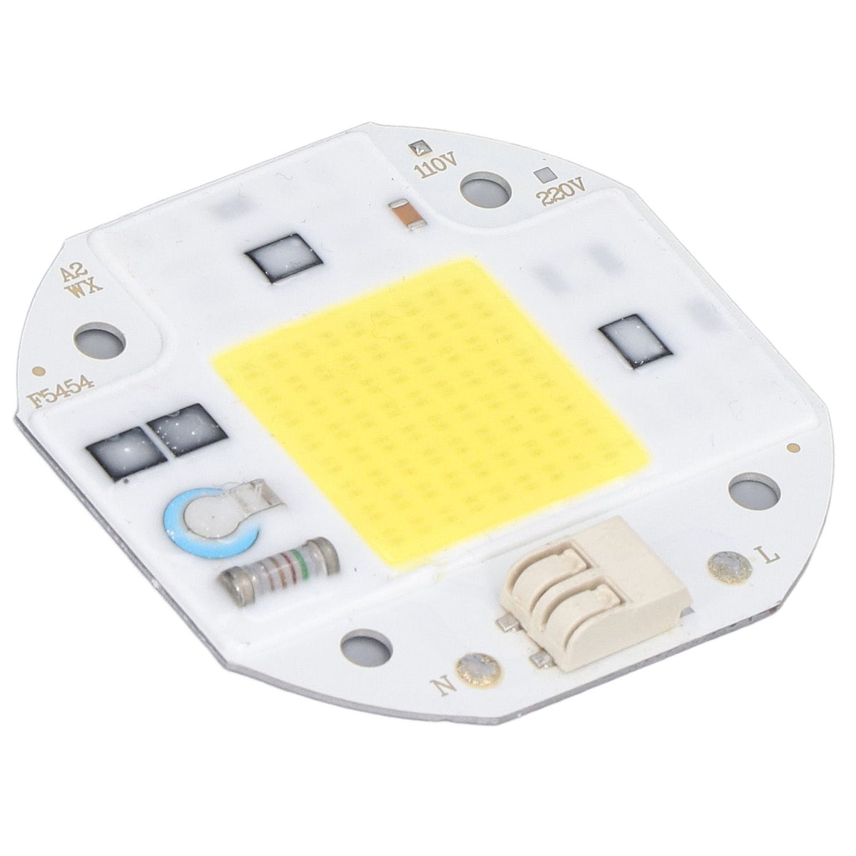 COB Lamp Bead High Power LED Chip High Brightness COB Light Emitter Drive Free for DIY Lighting 110V50W Cold White 5800K-6500K