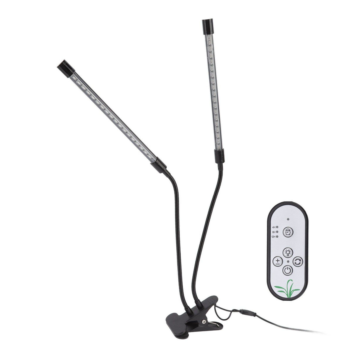 Plant Grow Light Dimmable Timing Full Spectrum USB Powered Dual Head Clip On LED Plant Lamp for Indoor 30W