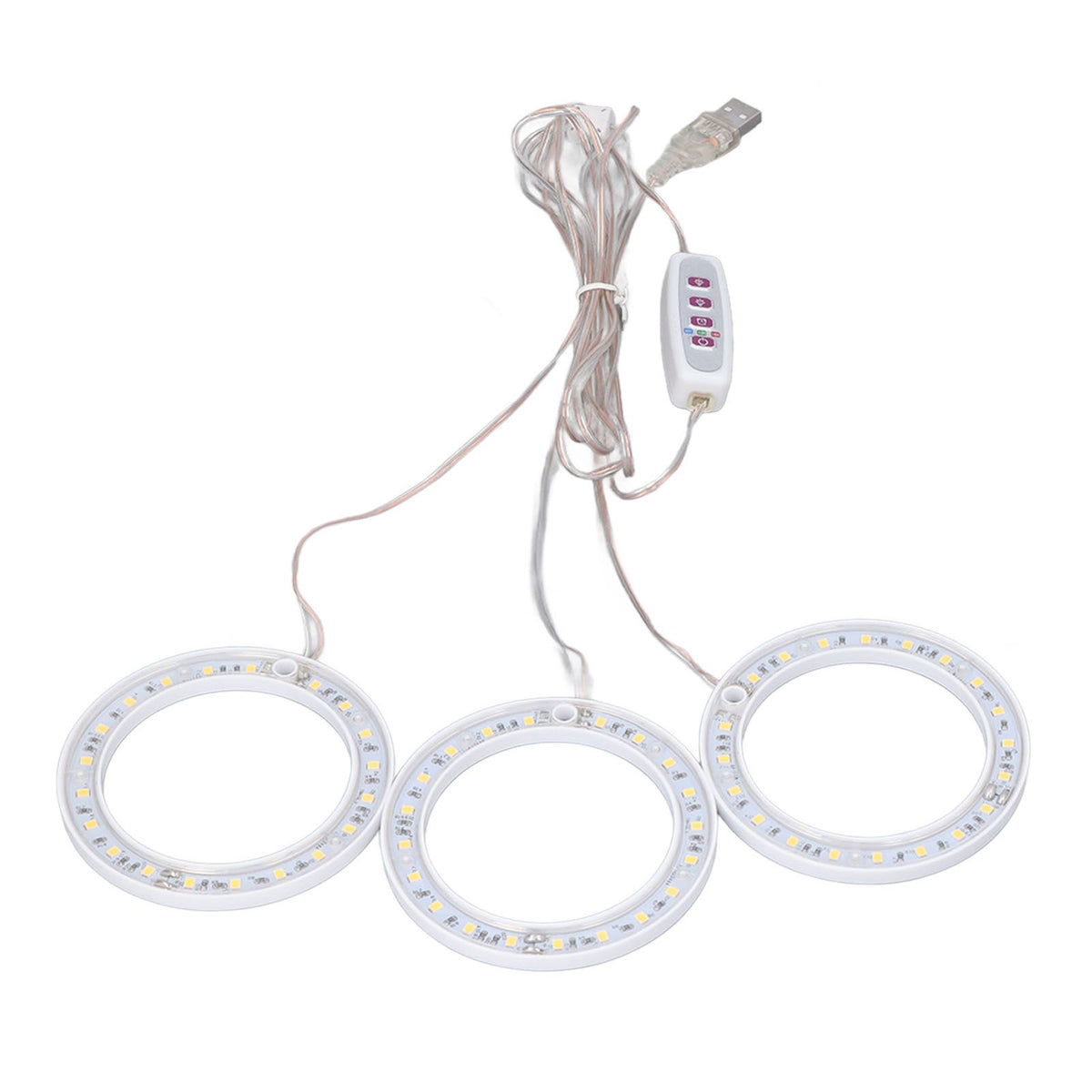 LED Plant Grow Lights Full Spectrum USB Growing Light Timing 5 Level Dimming for Indoor Plant Growing Natural Light