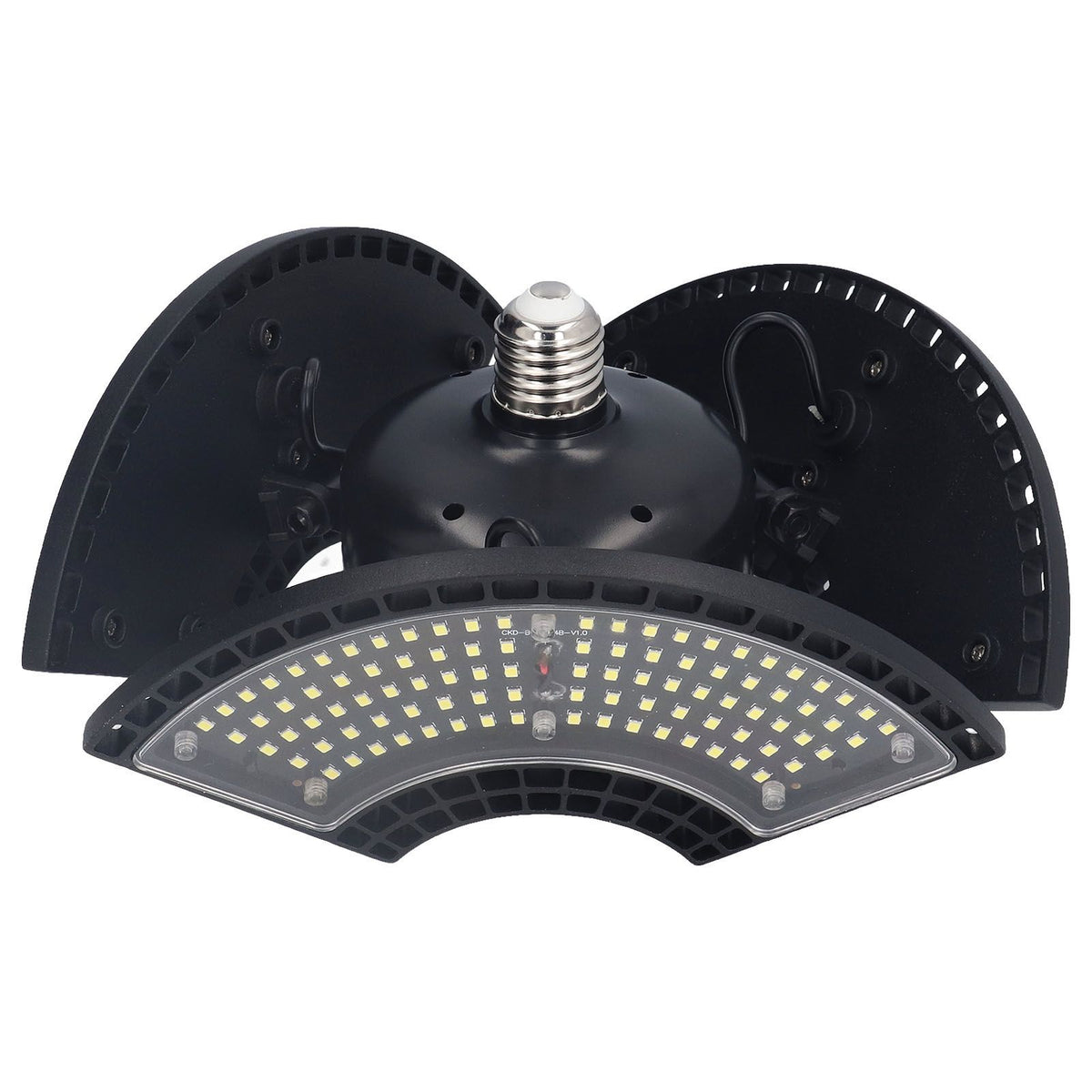 LED Bay Light 60W Waterproof 288 Lamp Beads Foldable 3 Leaf E26 E27 Garage Light for Basements 100 to 277V