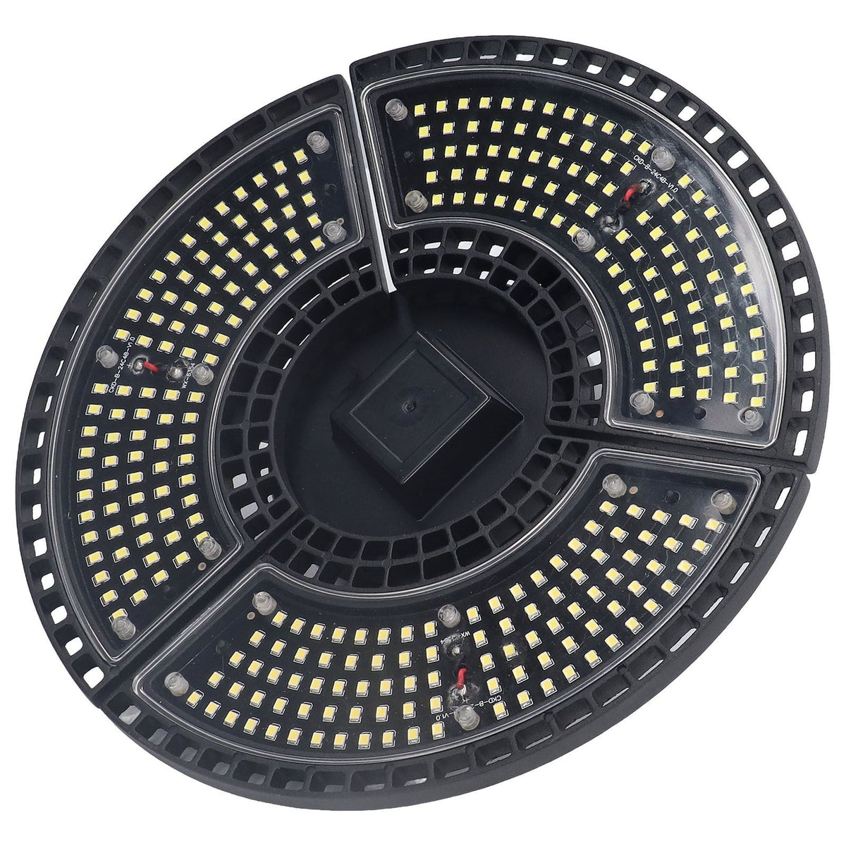 LED Bay Light 60W Waterproof 288 Lamp Beads Foldable 3 Leaf E26 E27 Garage Light for Basements 100 to 277V
