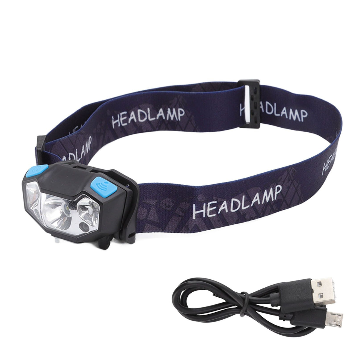 LED Headlamp 5 Level Lighting Modes USB Charging Lightweight Sensor Headlight LED Head Light for Outdoor Camping