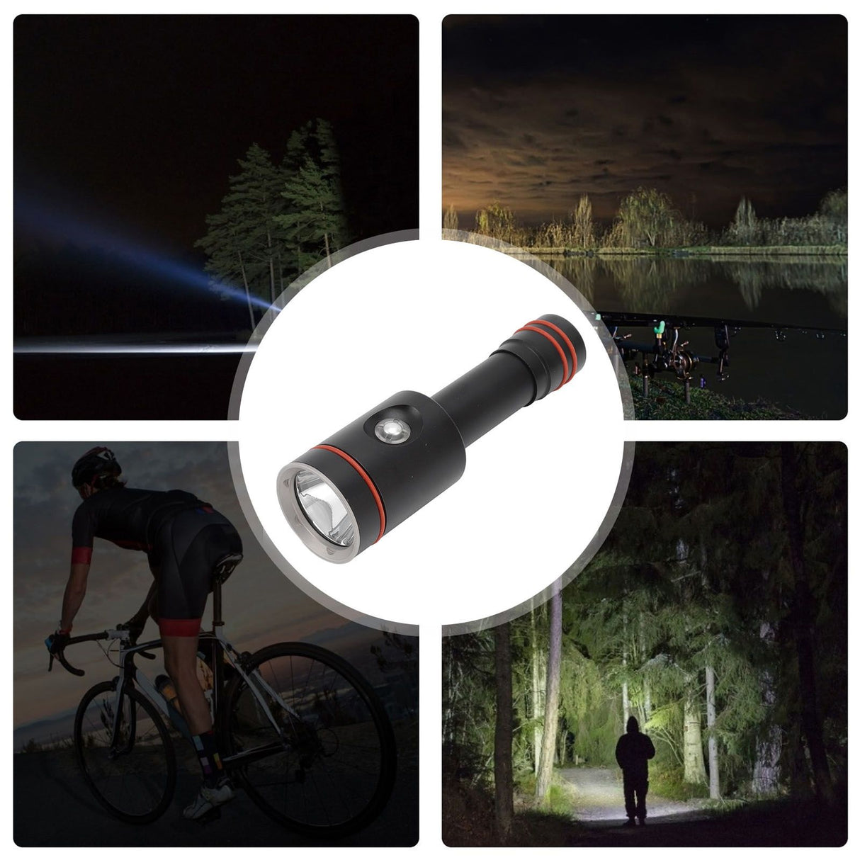 L2 Diving Flashlight 5000LM Portable Underwater Photography Fill Light Diving 100 Meters IPX8 Waterproof Dive Torch