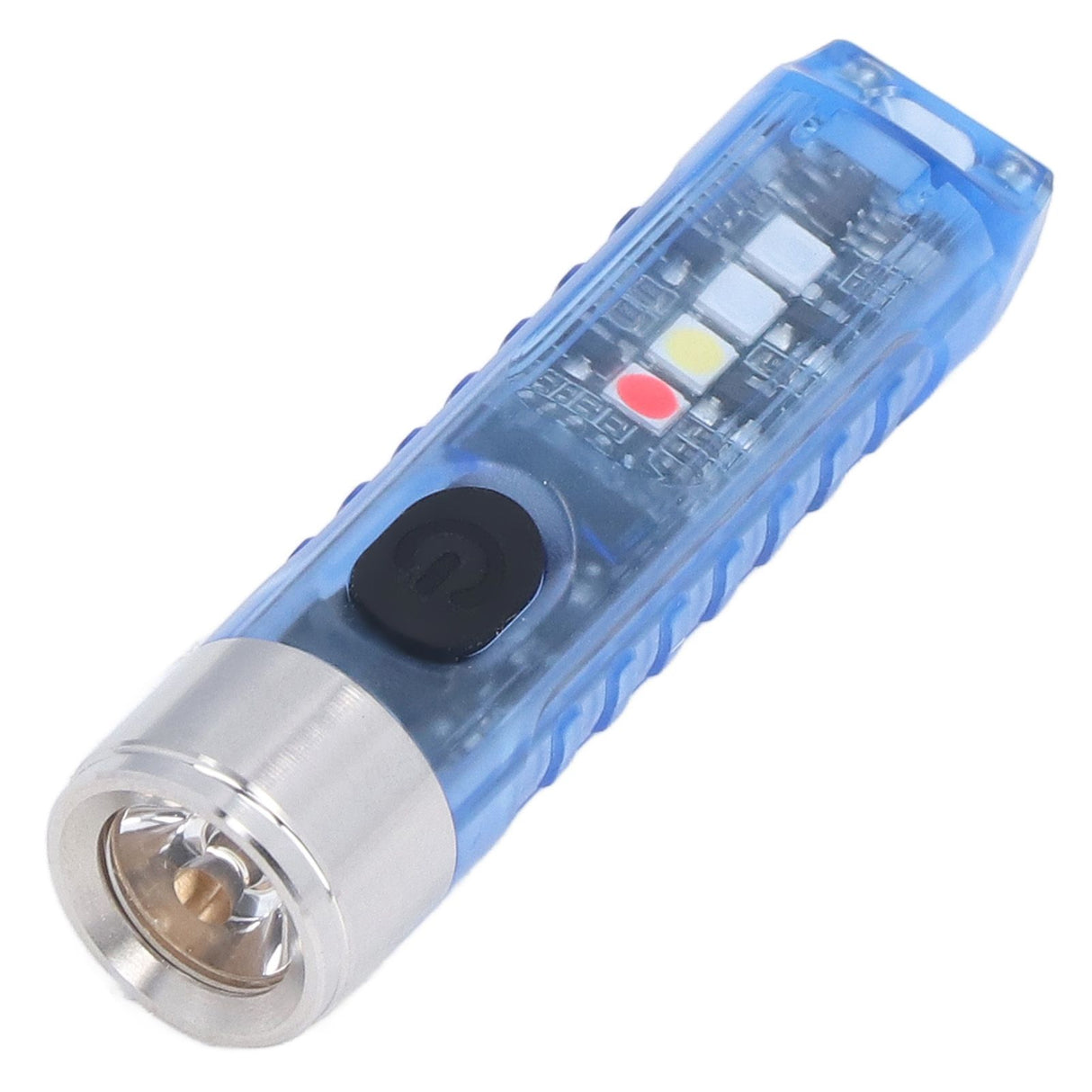 Keychain Flashlight 10 Lighting Modes 5LED TYPE C Fast Charging IP65 Waterproof Portable Keychain Light with Magnetic Base Blue