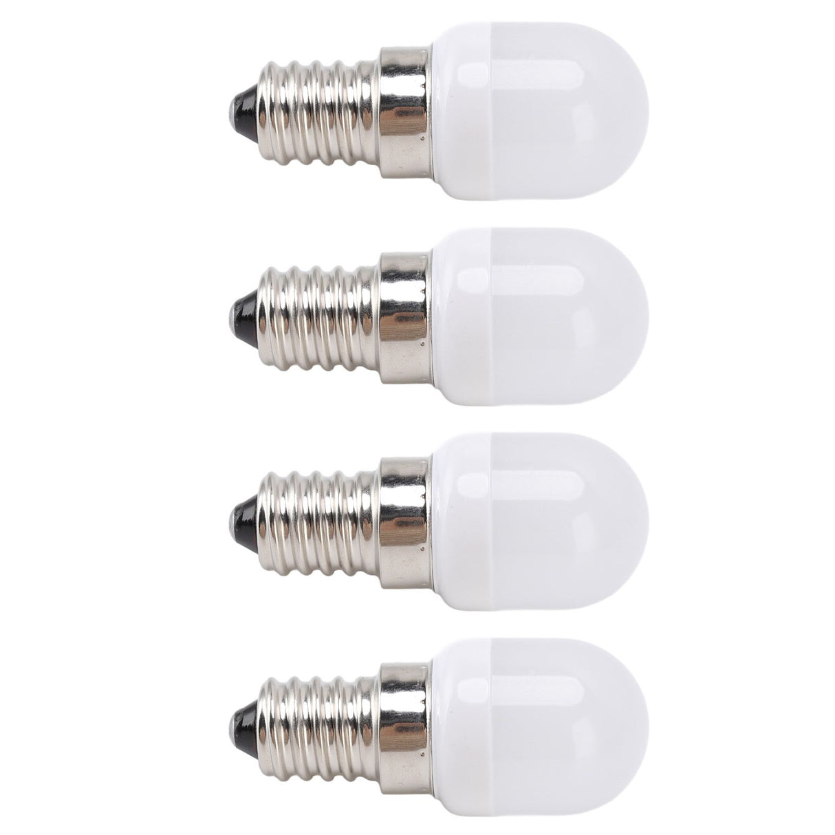 10Pcs E14 Light Bulb Stainless Steel 1.5W 220V LED Bulb for Chandelier Ceiling Cabinet Wall Table Lamps Warm White Light