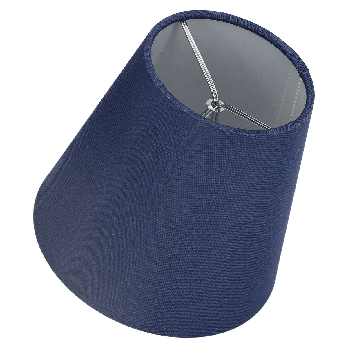 6PCS Fabric Lampshade Modern Simple Good Light Transmission Table Lamp Shade for E14 Bulb Miniature Bulb for Ceiling Lamp A3 02 Dark Blue