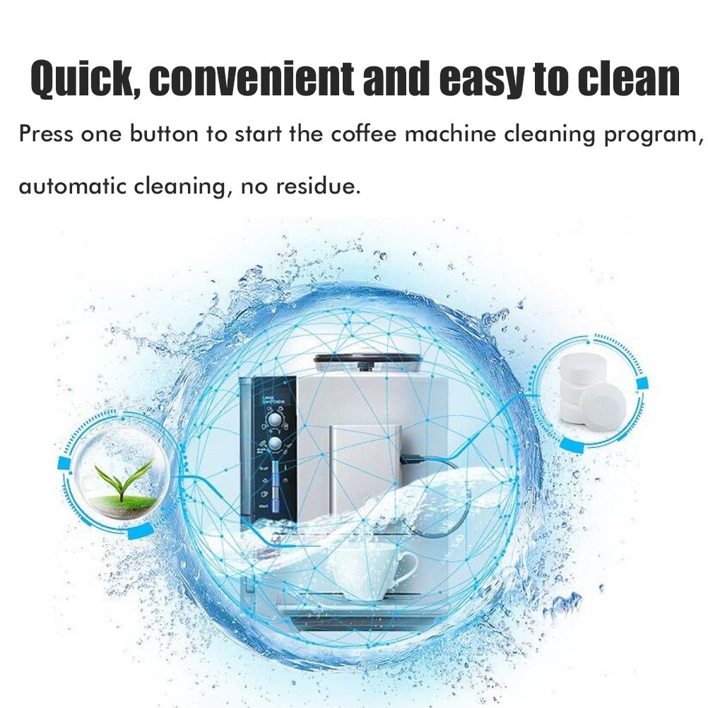 50PCS Coffee Machines Cleaner Tablets Cleaning Tablets for Automatic Coffee Machines