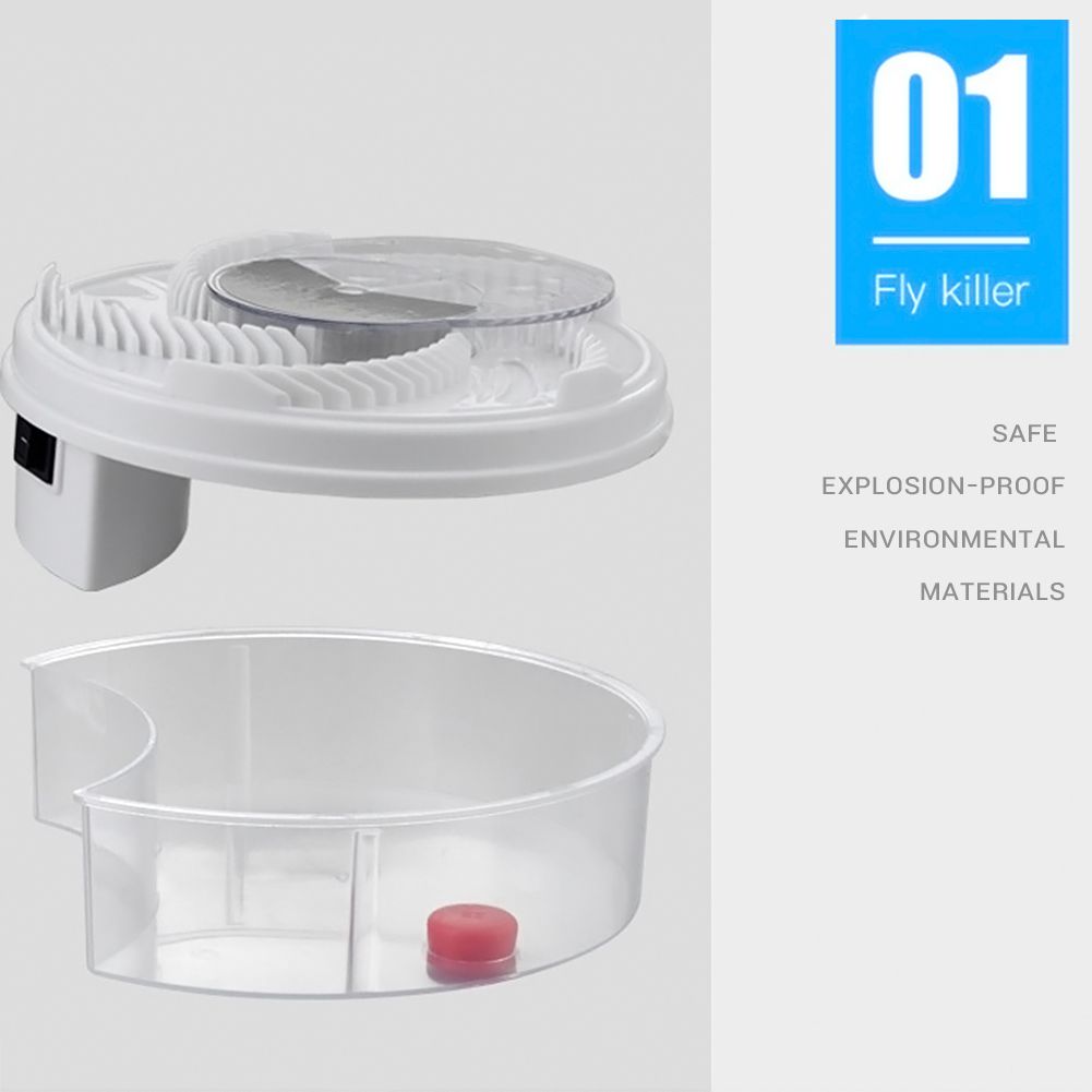 1PCS Electric Fly Trap Device with Trapping Food Electric Flycatcher Artifact