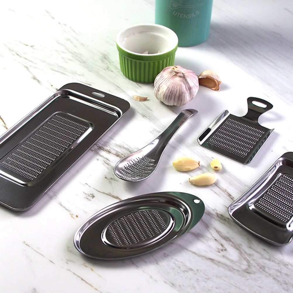 Thicken Stainless Steel Ginger Grater Wasabi Garlic Grinding Tools Cheese Grater Not Easily Deformed Garlic Masher