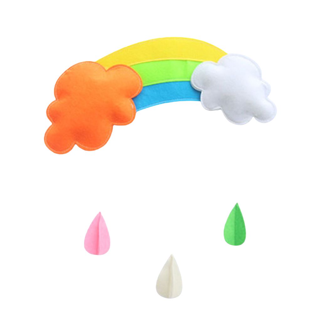 Ceiling Mobile Hanging Cloud Decorations Rainbow Mobile Cloud Ceiling Decor Durable Portable Felt Floating Cloud Room Decoration Pendant
