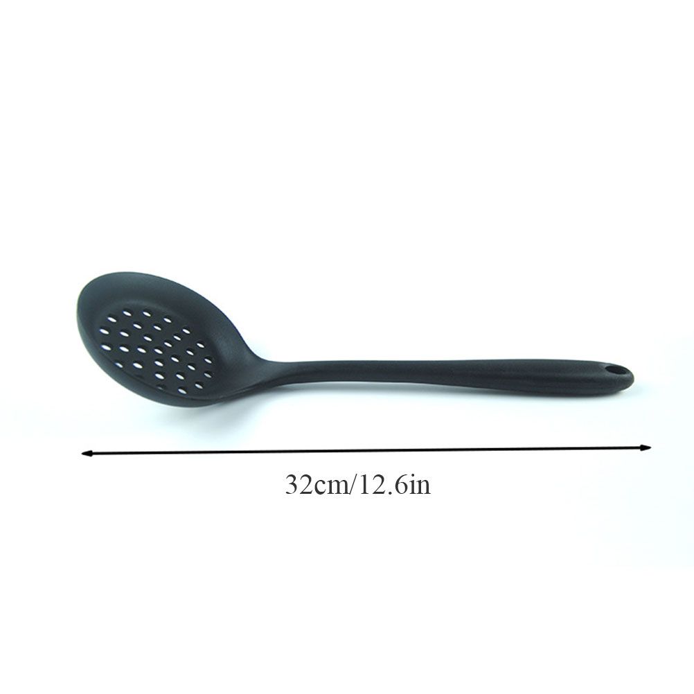 Silicone Slotted Skimmer Spatula Lightweight Slotted Spoon Skimmer Spoon Strainer Ladle with Long Handle