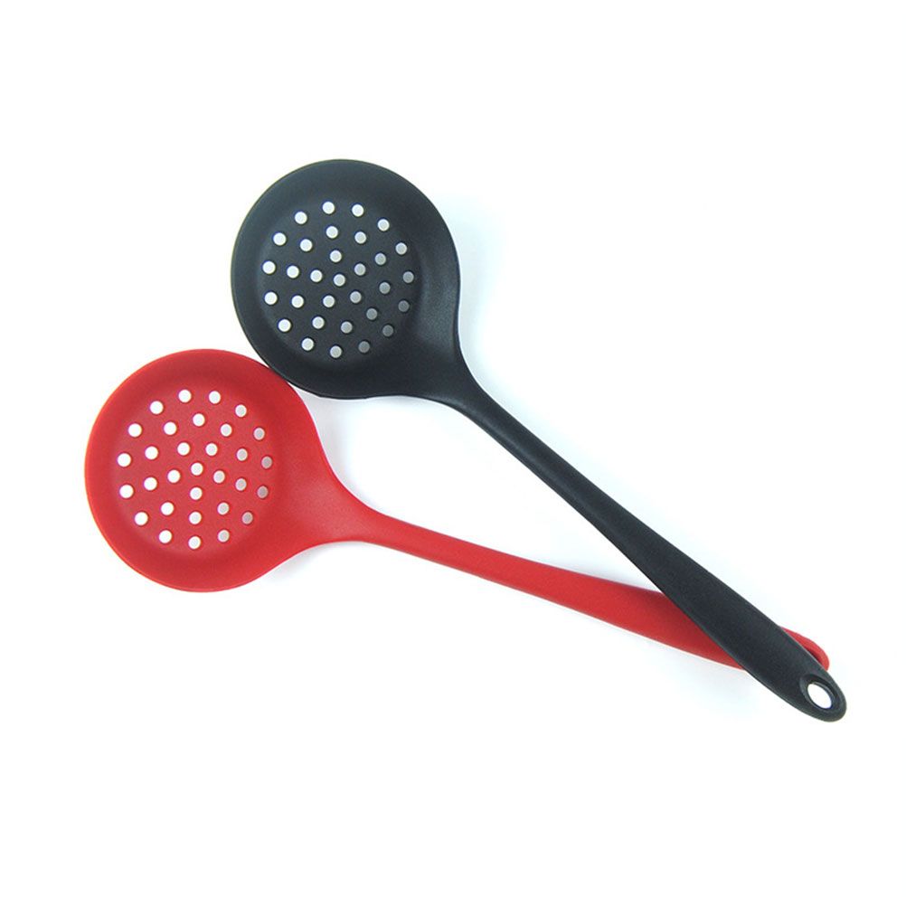 Silicone Slotted Skimmer Spatula Lightweight Slotted Spoon Skimmer Spoon Strainer Ladle with Long Handle