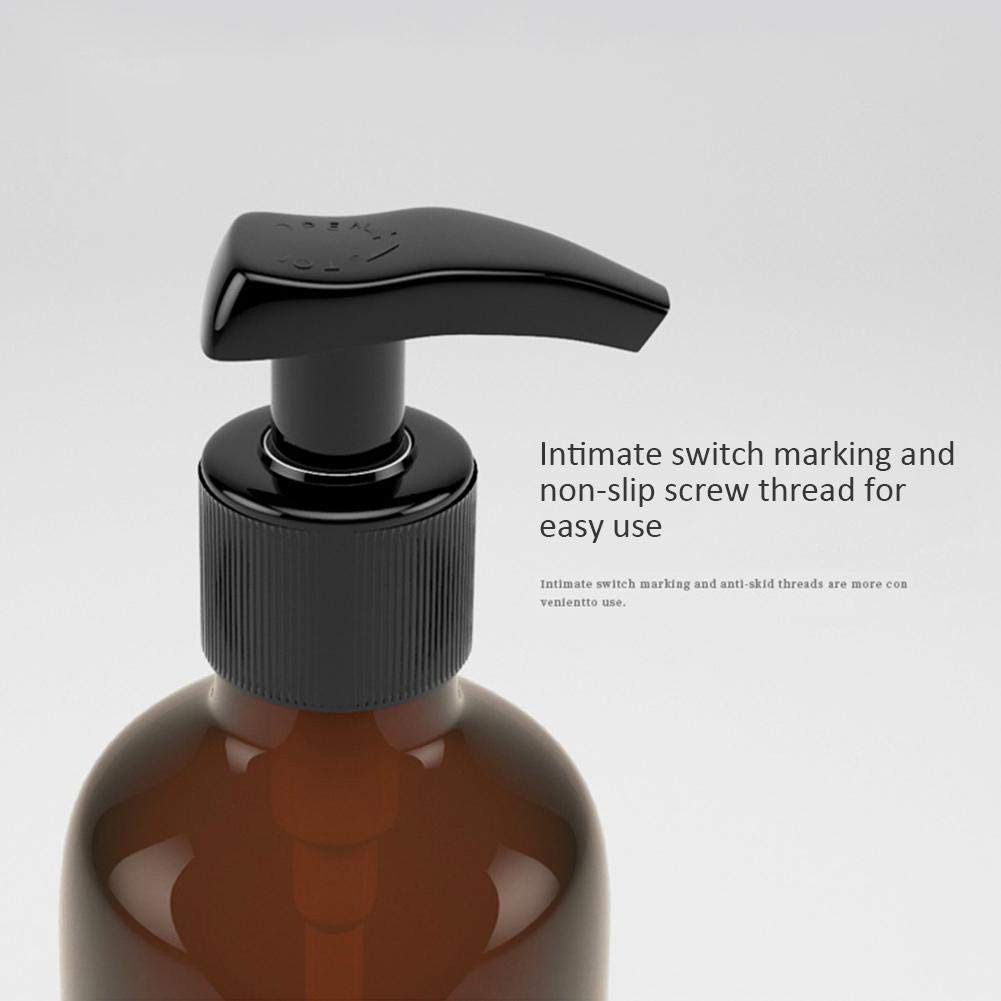 4PCS Plastic Bottles with Pump 500ml Refillable Plastic Soap Dispenser Bottle for Bathroom or Kitchen Handwash Lotions Shampoo Conditioner