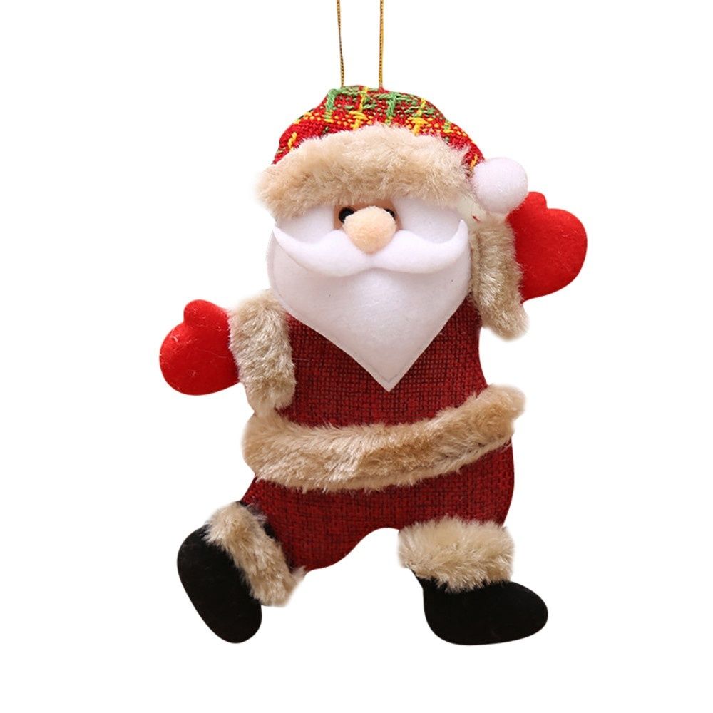 Christmas Tree Ornament Christmas Plush Dolls Pendant for Christmas Tree Decoration