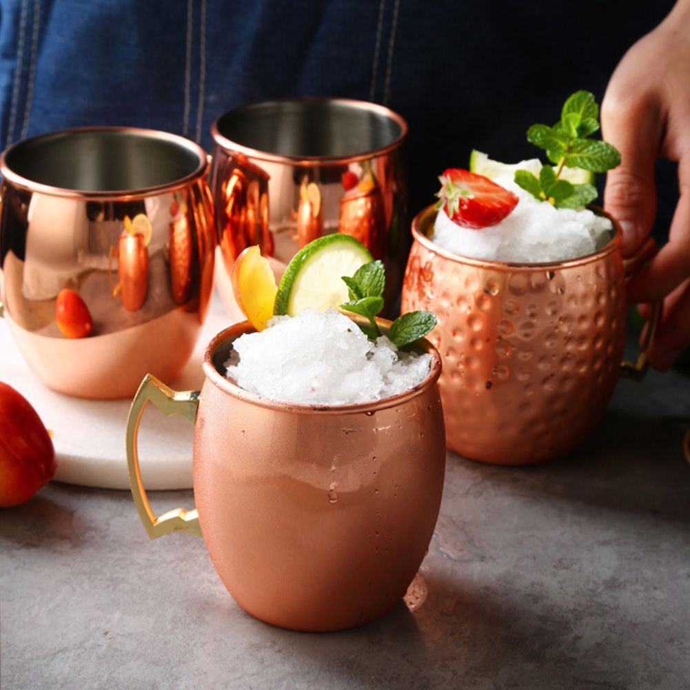 550ml Copper Plated Moscow Mule Mug Beer Cup Coffee Mug Copper Plated Mugs Kitchen Bar Drinkware