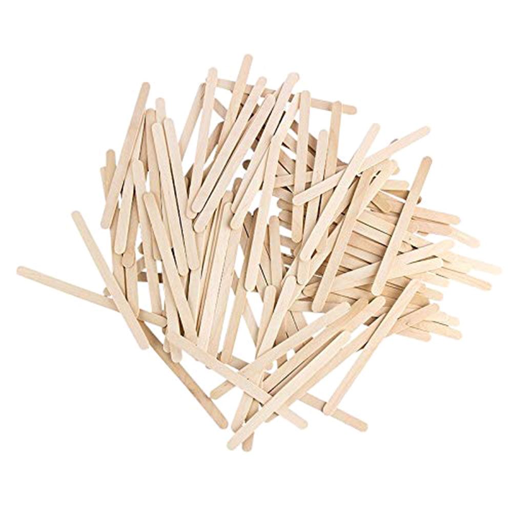 400Pcs Popsicle Sticks Wooden Ice Cream Sticks Great Bulk Sticks for DIY Craft