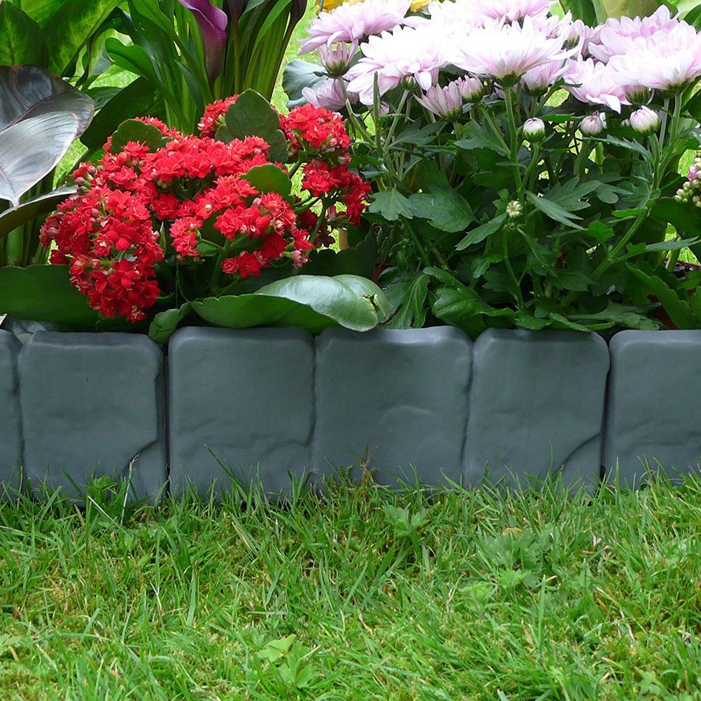 20pcs Landscape Edging Border Plastic Garden Fence Lawn Decorative Border