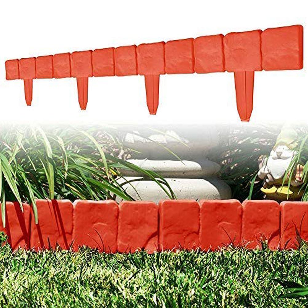 20pcs Landscape Edging Border Plastic Garden Fence Lawn Decorative Border