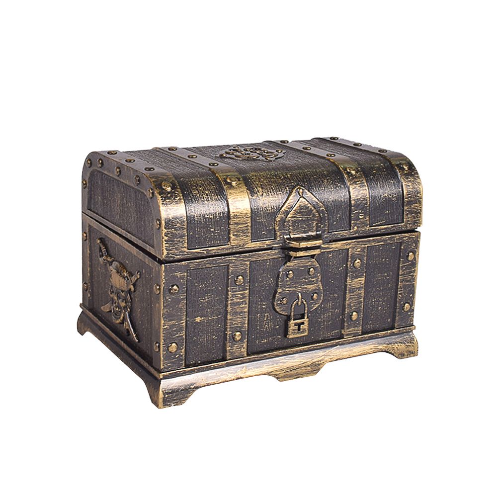 Plastic Pirate Treasure Box Jewelry Storage Box Organizer Makeup Gift Box Candy Box