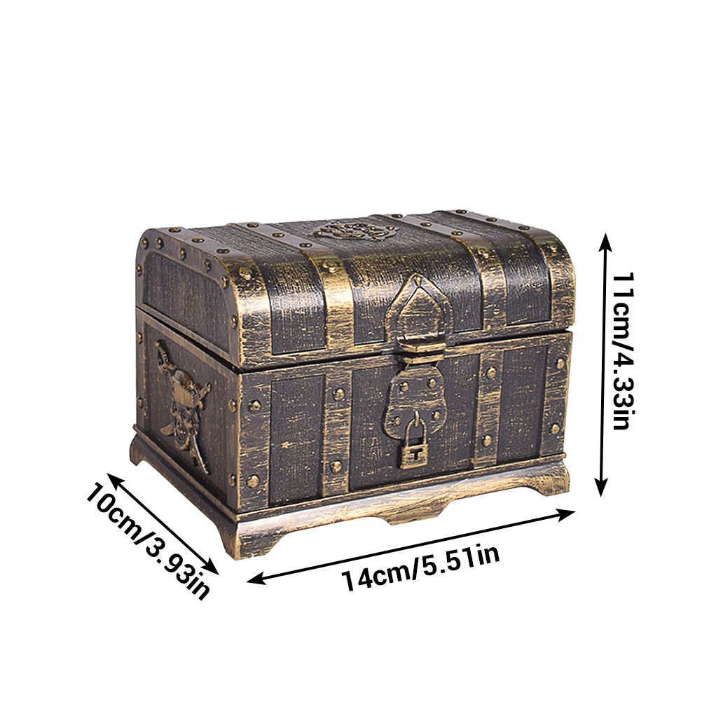 Plastic Pirate Treasure Box Jewelry Storage Box Organizer Makeup Gift Box Candy Box