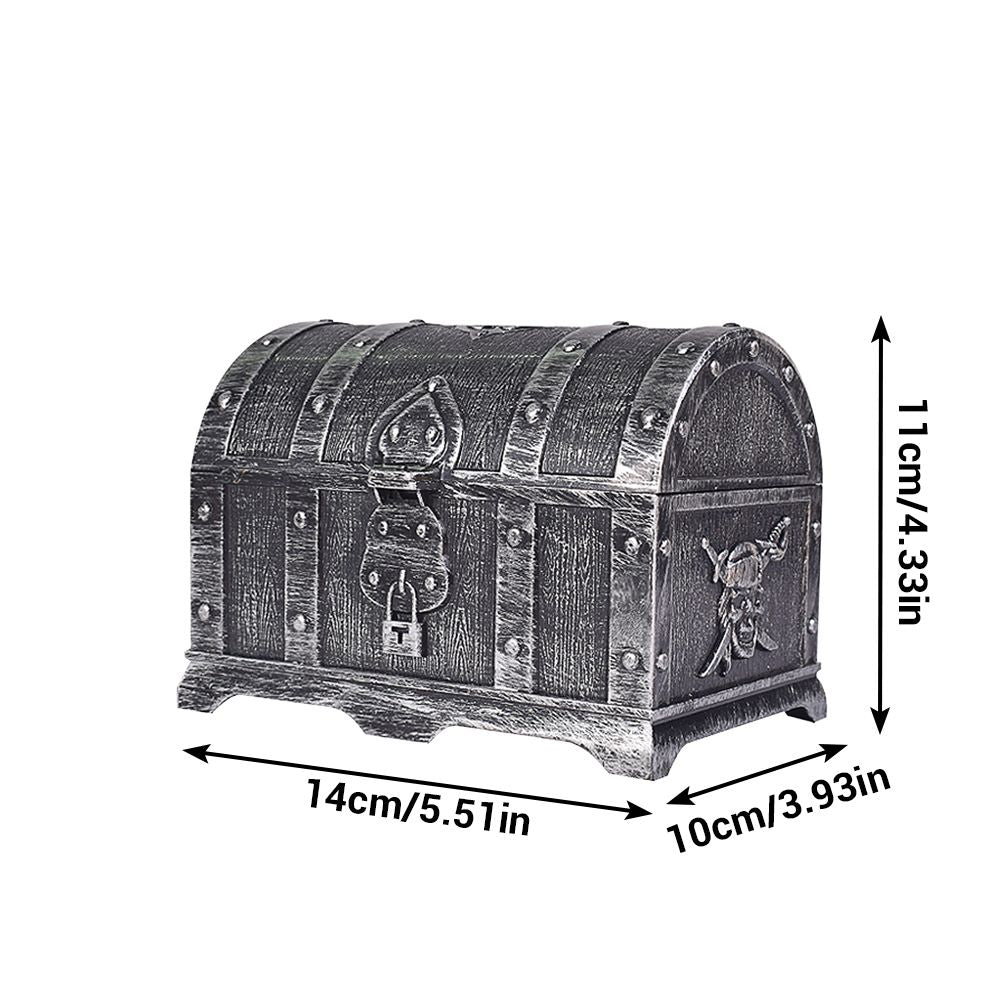 Plastic Pirate Treasure Box Jewelry Storage Box Organizer Makeup Gift Box Candy Box