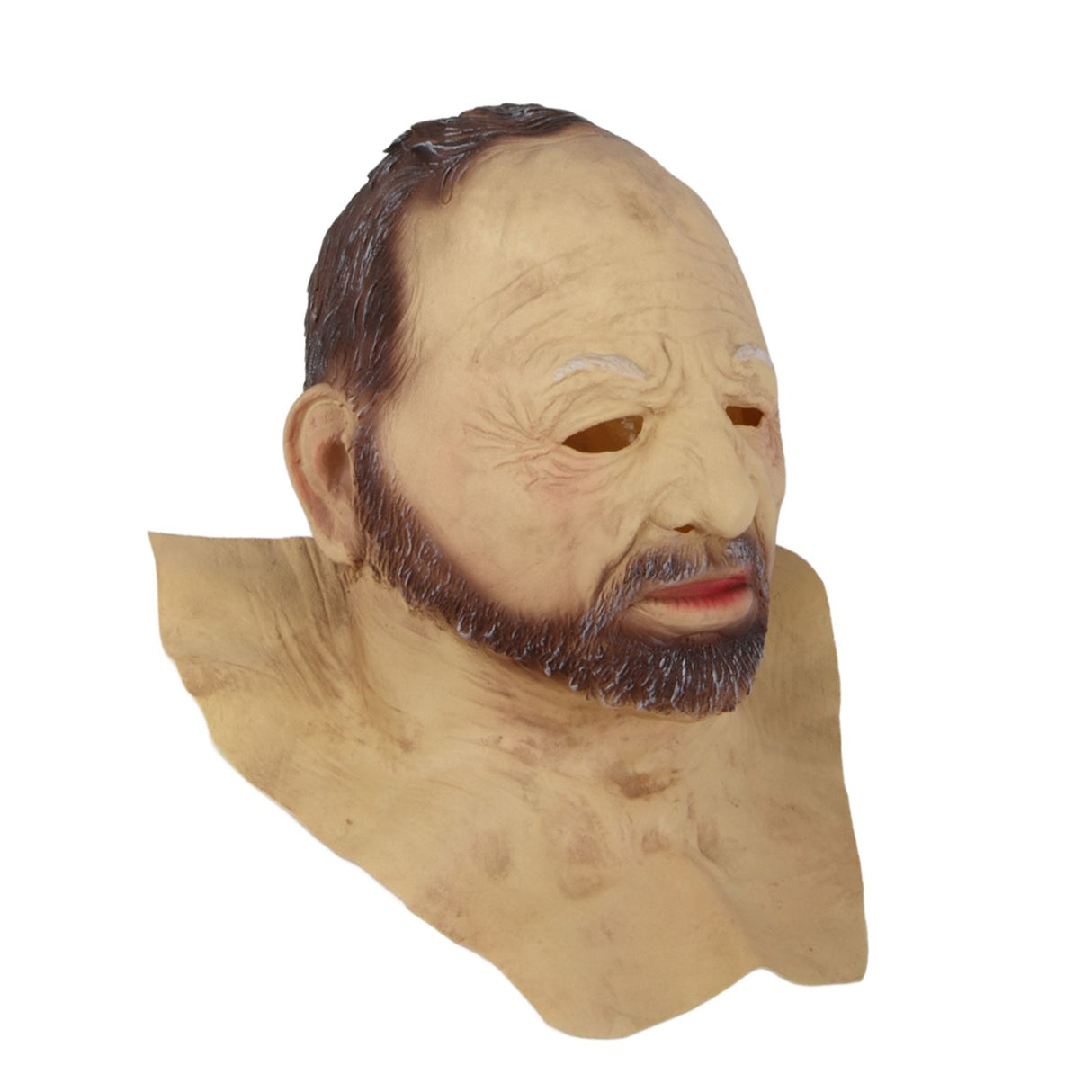 Halloween Latex Old Man Face Cover Halloween Fancy Dress Head for Masquerade Realistic Headgear