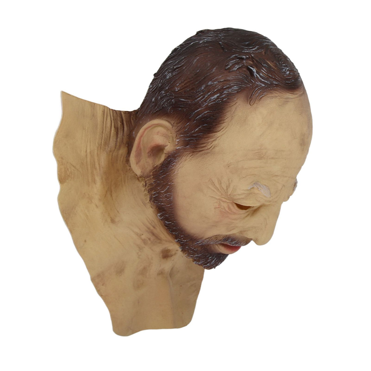 Halloween Latex Old Man Face Cover Halloween Fancy Dress Head for Masquerade Realistic Headgear