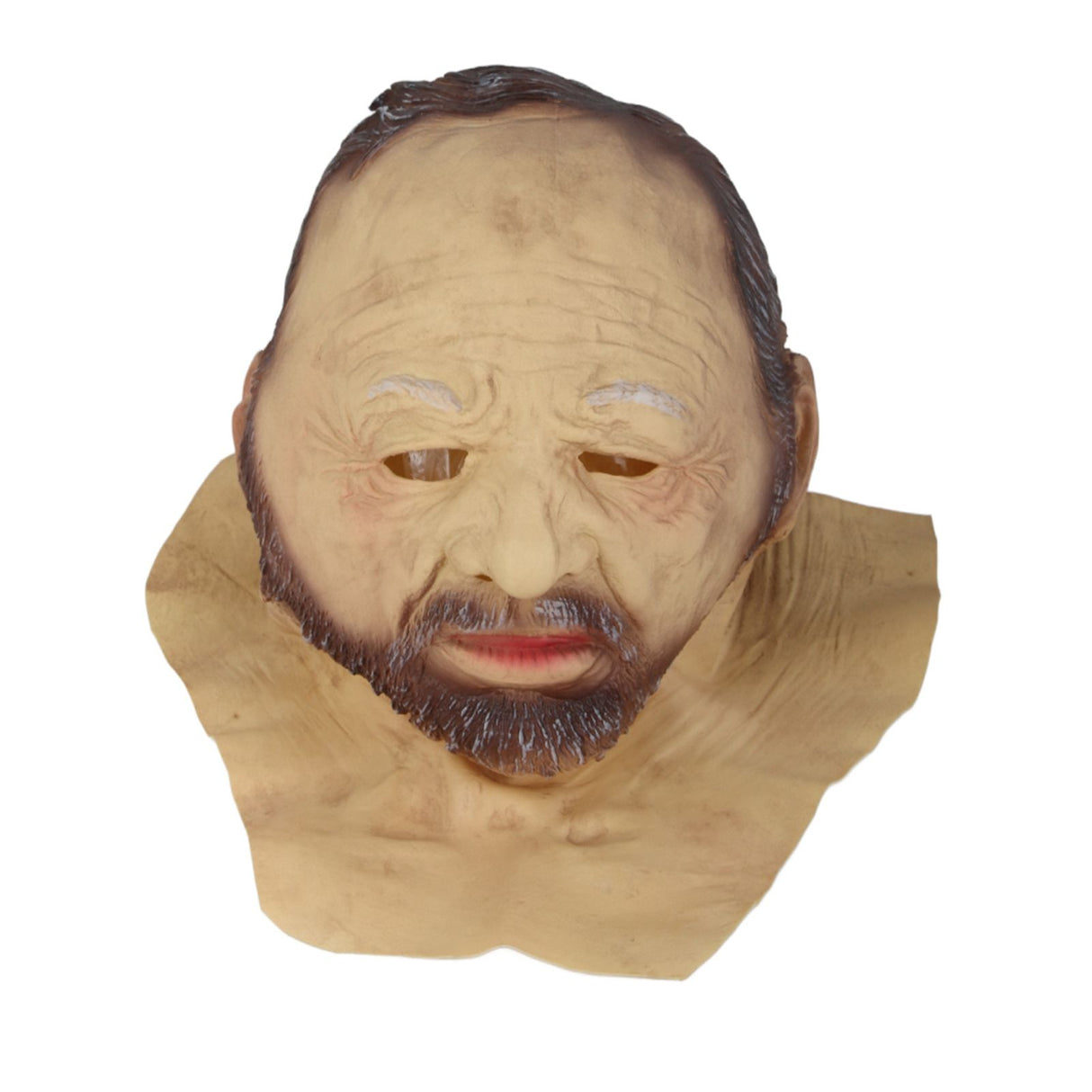 Halloween Latex Old Man Face Cover Halloween Fancy Dress Head for Masquerade Realistic Headgear