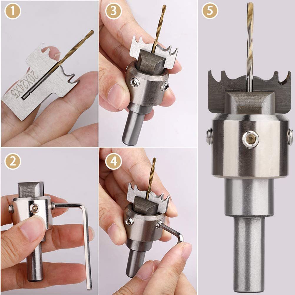 Wooden Thick Ring Maker Set Steel Wood Bead Drill Bit Household DIY Tools for Making Personalized Wooden Rings and Jewelry
