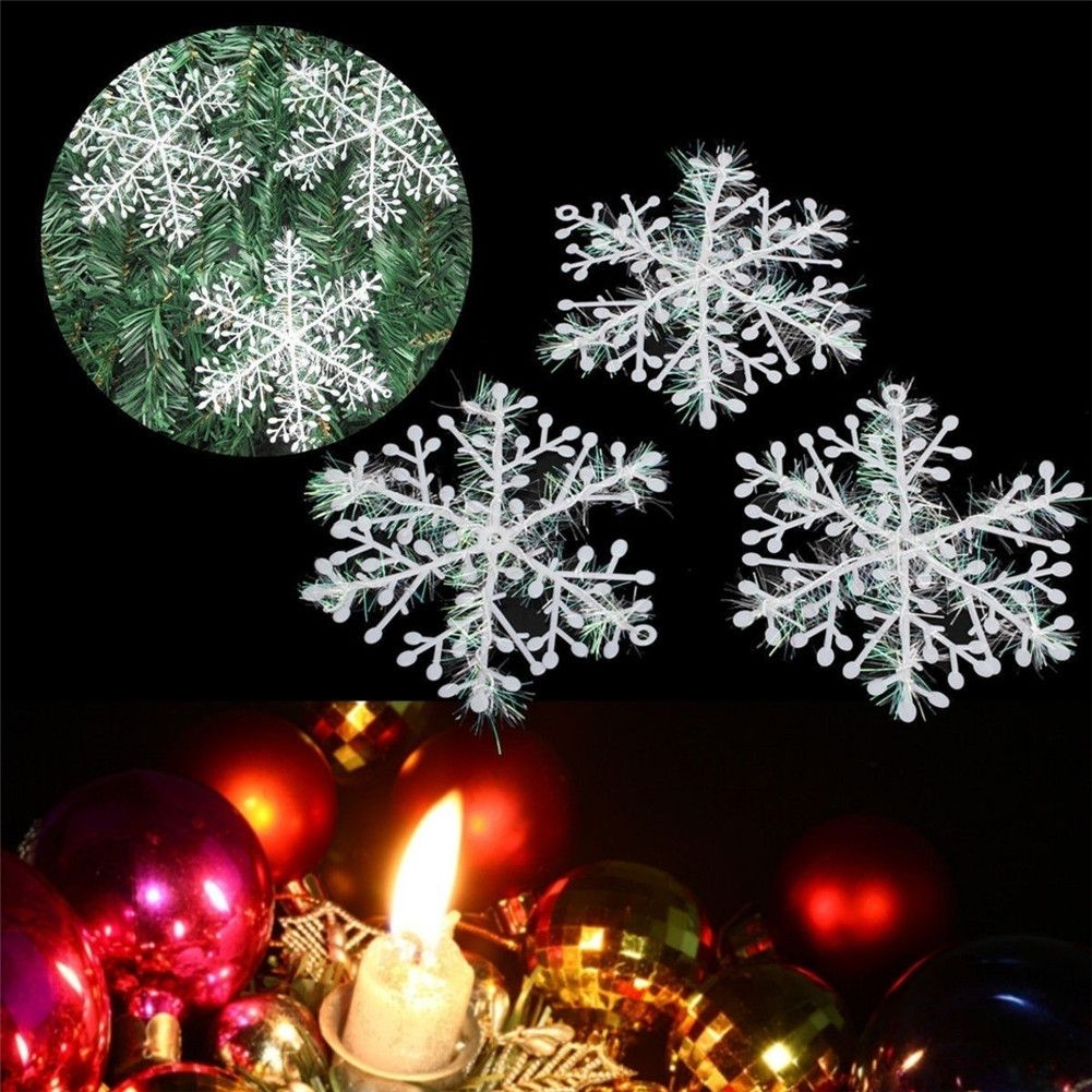 Christmas Snowflake Ornaments Christmas Tree Decorative Hanging Ornament Home Festival Decor