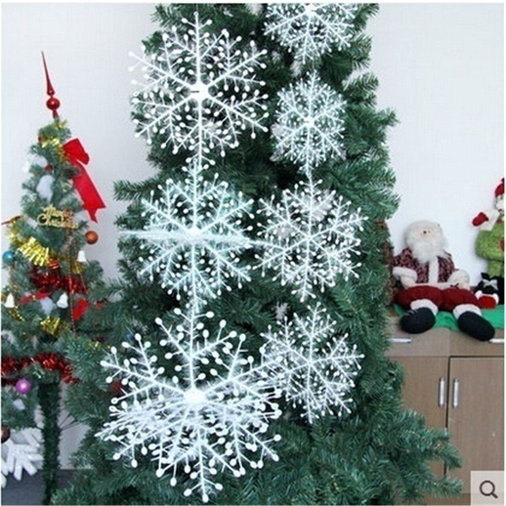 Christmas Snowflake Ornaments Christmas Tree Decorative Hanging Ornament Home Festival Decor