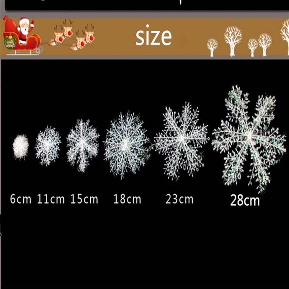 Christmas Snowflake Ornaments Christmas Tree Decorative Hanging Ornament Home Festival Decor