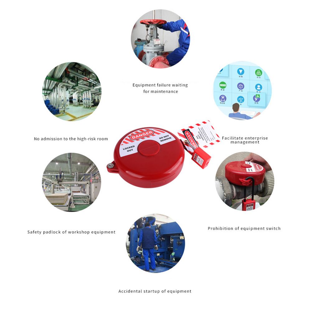 Gate Valve Lockout Device Plastic Outdoor Water Hose Protector Valve Lockout for Professional and Industrial Use