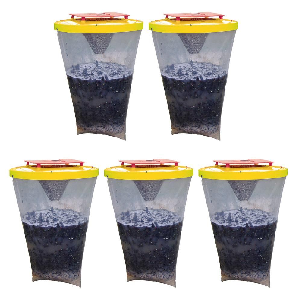 Fly Trap Outdoors Fly Catcher Hanging Fly Bags for Outdoor Barns Stables and Yards