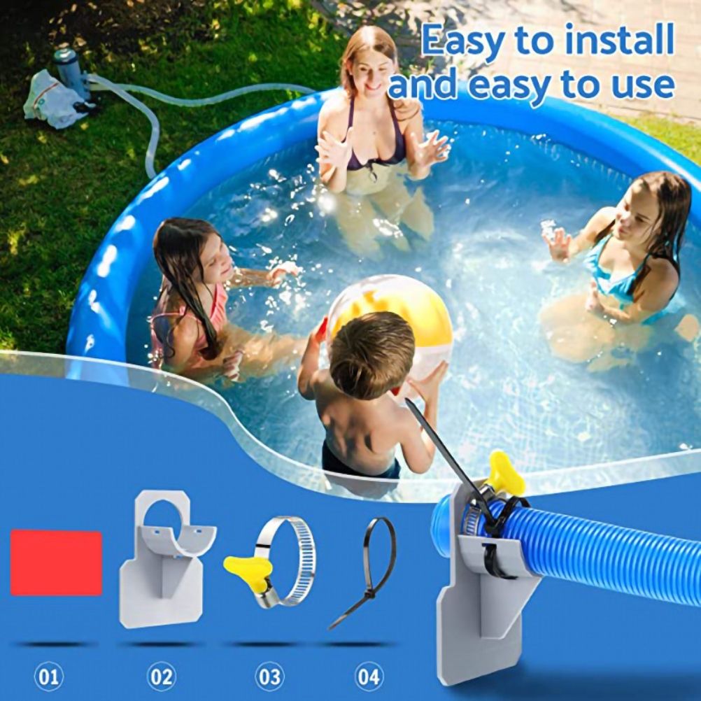 2Pcs Swimming Pool Pipe Holders Swimming Pool Hose Support Brackets Hose Clamps Pool Accessories